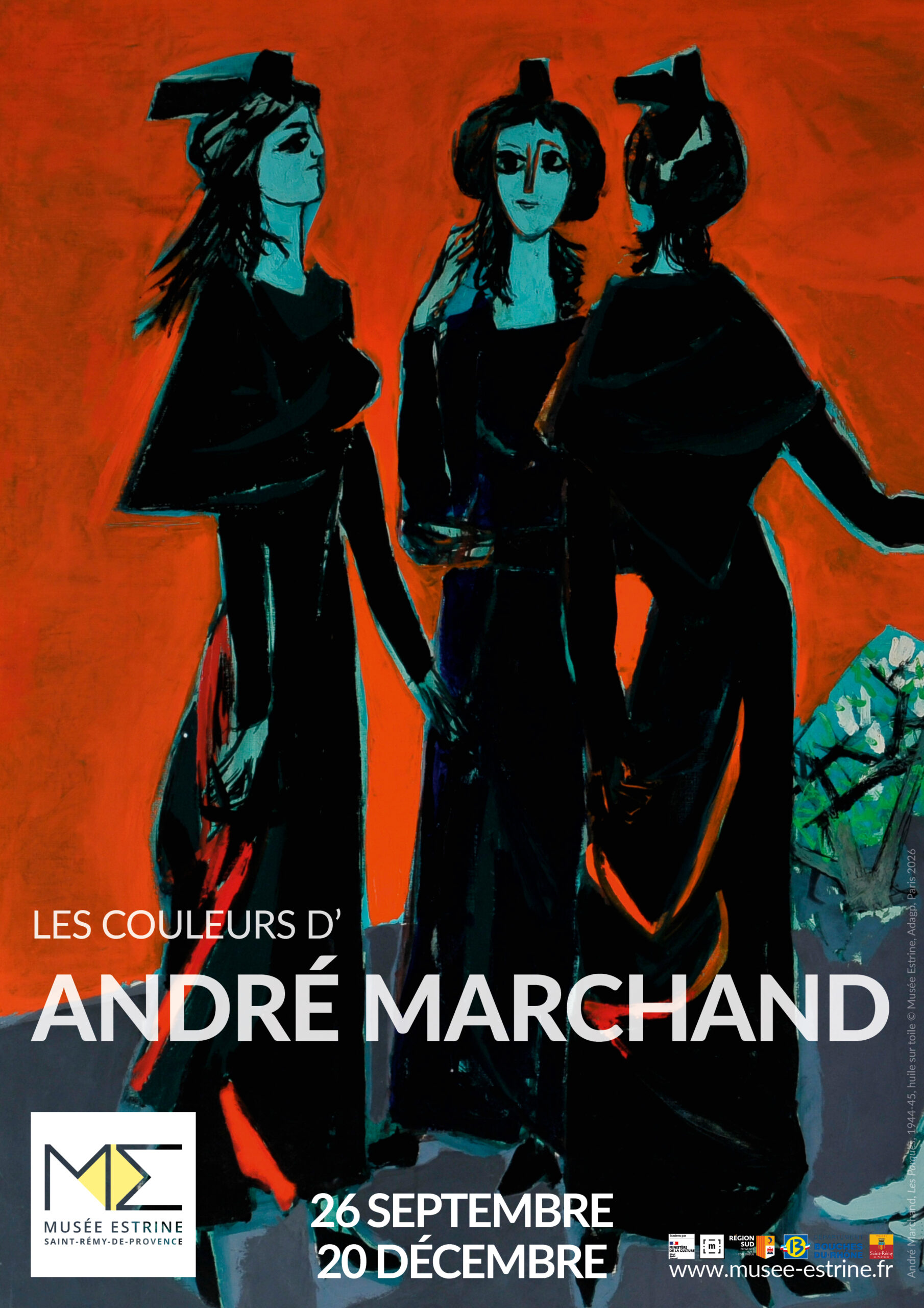 André Marchand (1907-1997), Les Parques, 1944-1945 André Marchand (1907-1997), Les Parques, 1944-1945, huile sur toile © Musée Estrine - Adagp, Paris 2026